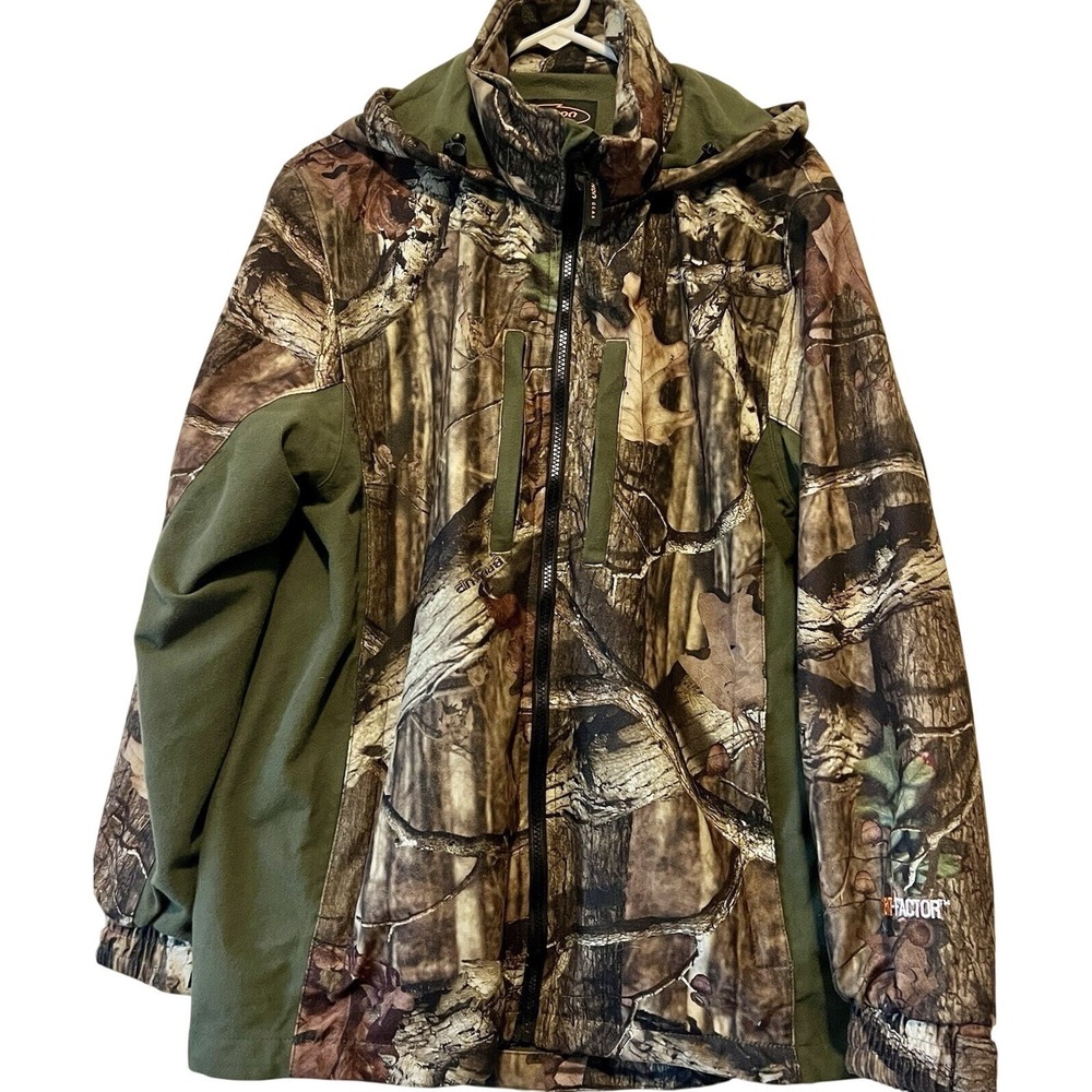 Yukon Gear Mens M Mossy Oak Break-Up Infinity Camo Hooded Jacket  Green